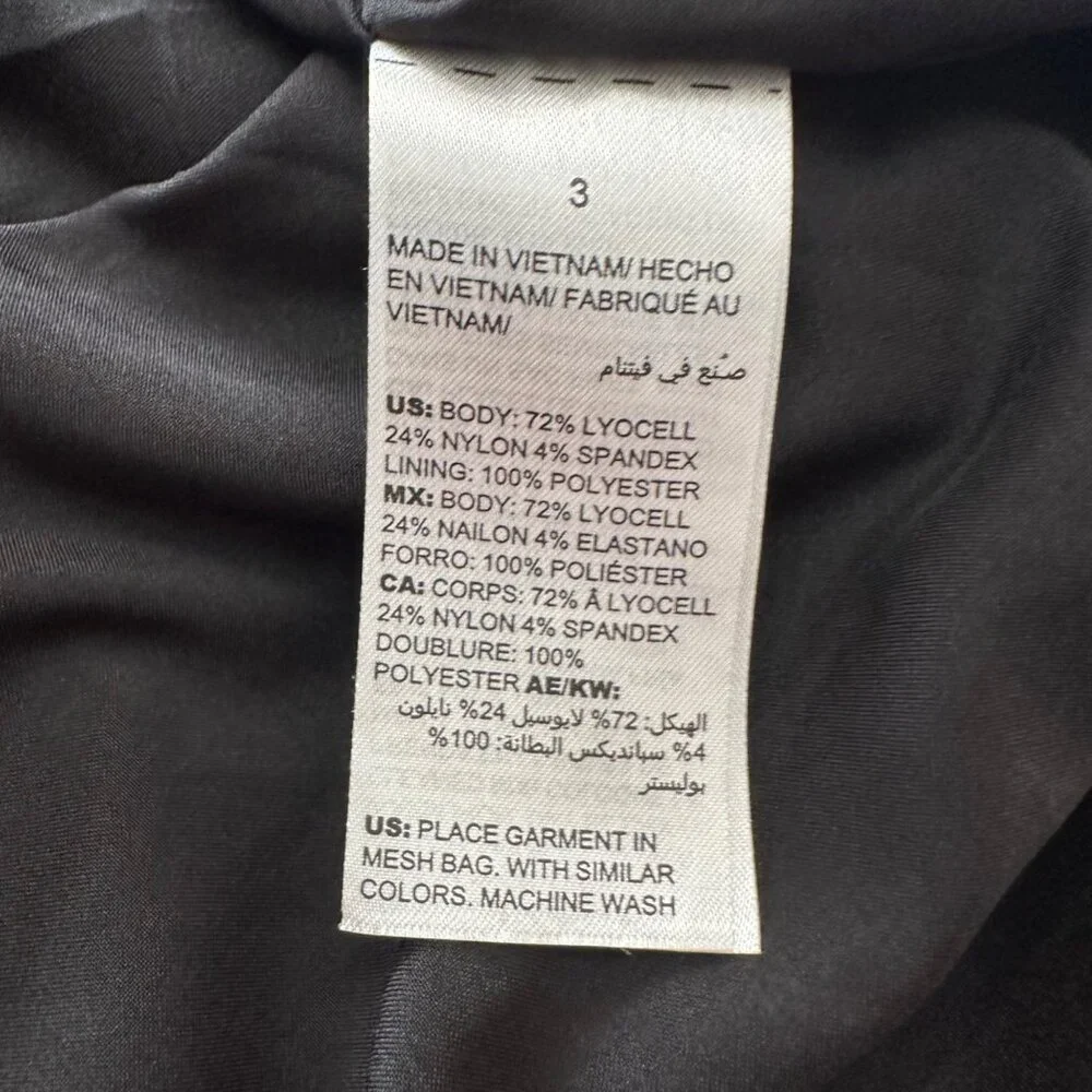 Chico's Blazer Chico's Womens Size XL 3 Black Solid Long Sleeve Jacket